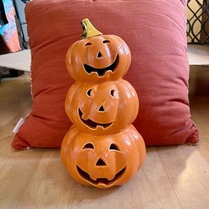 3 tier pumpkin candle holder